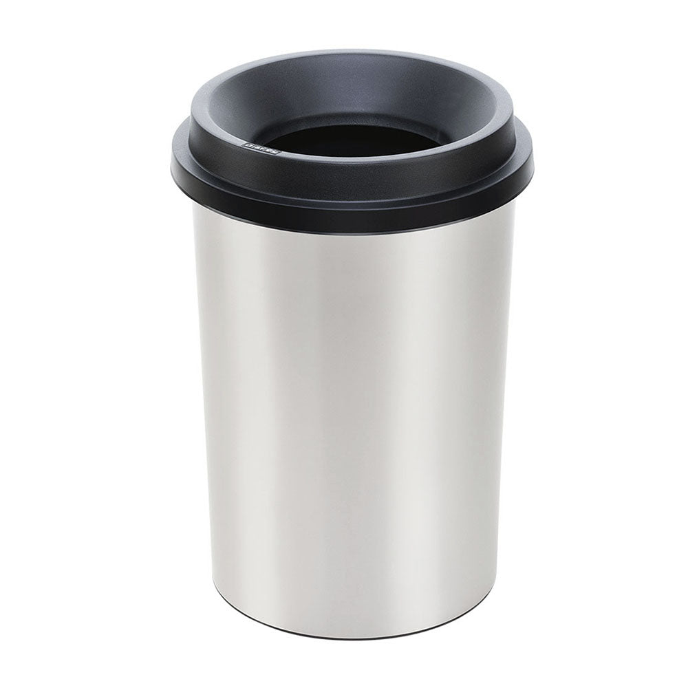 Papelera Evo Apariencia Metal 25 L Negro