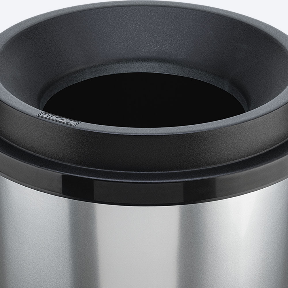 Papelera Evo Apariencia Metal 50 L Negro
