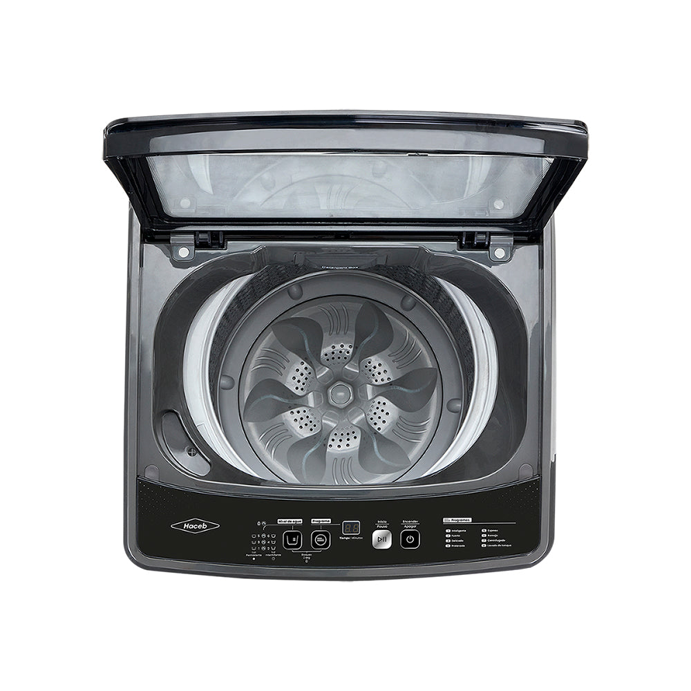 Lavadora Haceb Carga Superior de 12.5 kg Digital, Gris