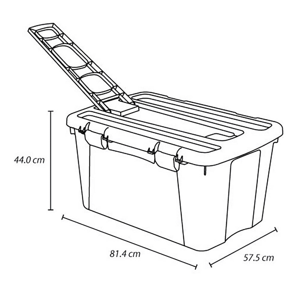Cajón Móvil 120 Litros Gris hielo
