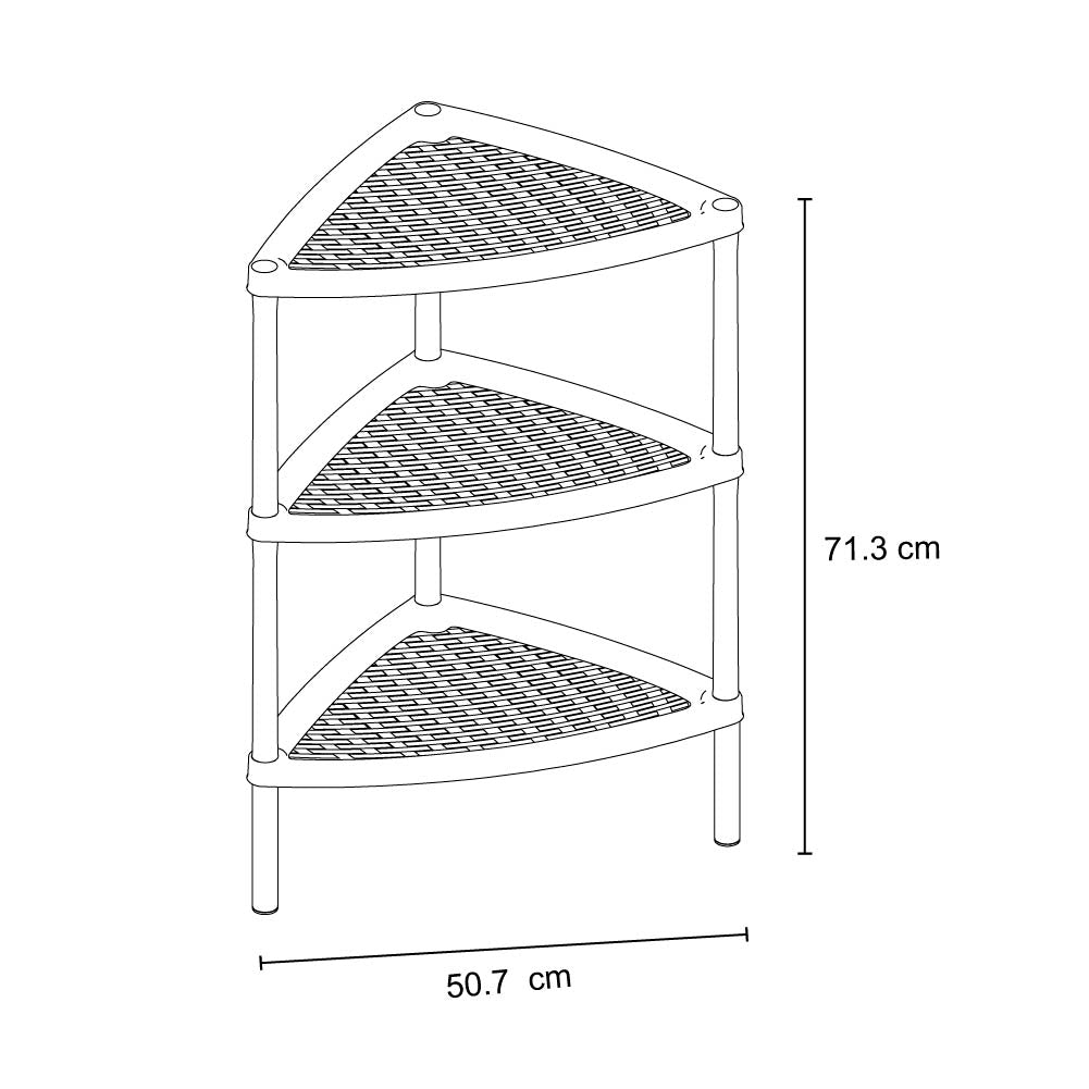 Mesa Multiusos Triangular Shia Mocca