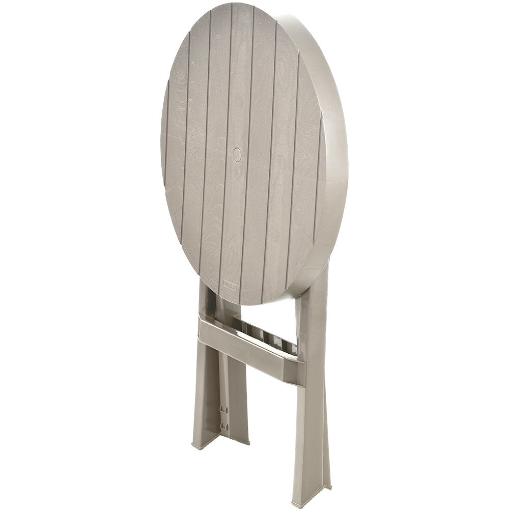 Mesa Plegable Redonda Barú Taupe