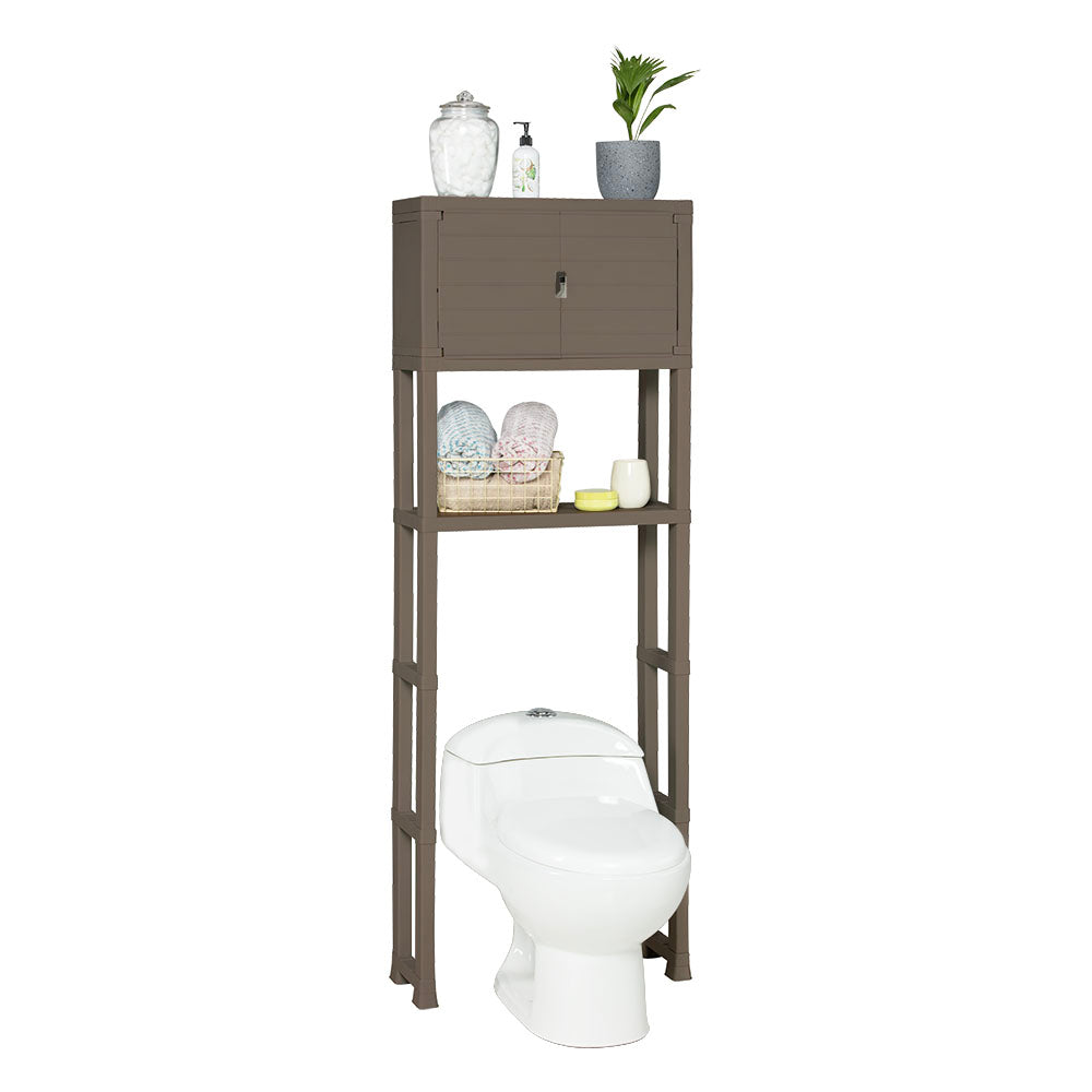 Estante Organizador con Puertas para Baño Mocca