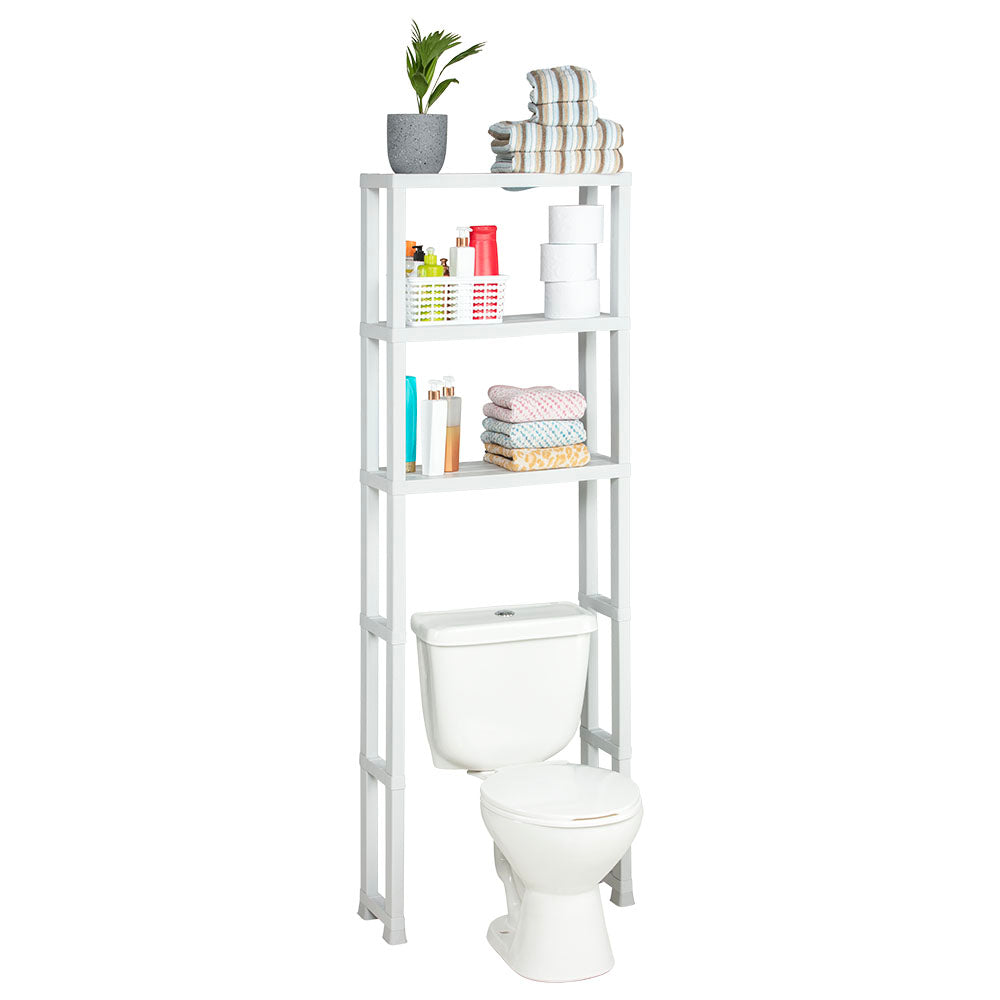 Estante Organizador 3 Niveles para Baño Blanco