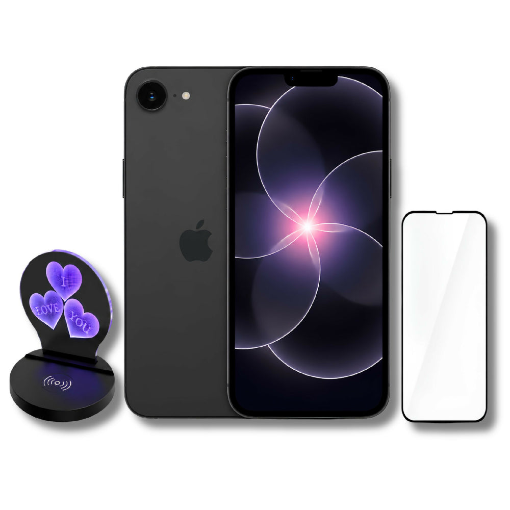 Celular Apple IPhone 17e 256gb ESim + Obsequio Lámpara Corazón 3D MagSafe Y Vidrio Negro