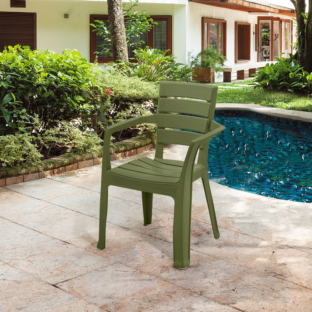 Silla Barú con Brazos Verde Selva