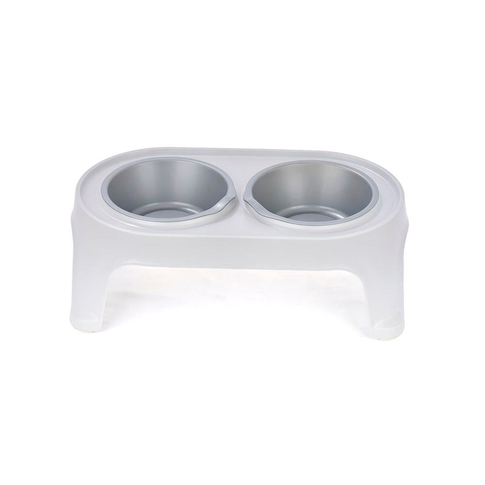 Comedero Alto para Perros Small Gris Hielo