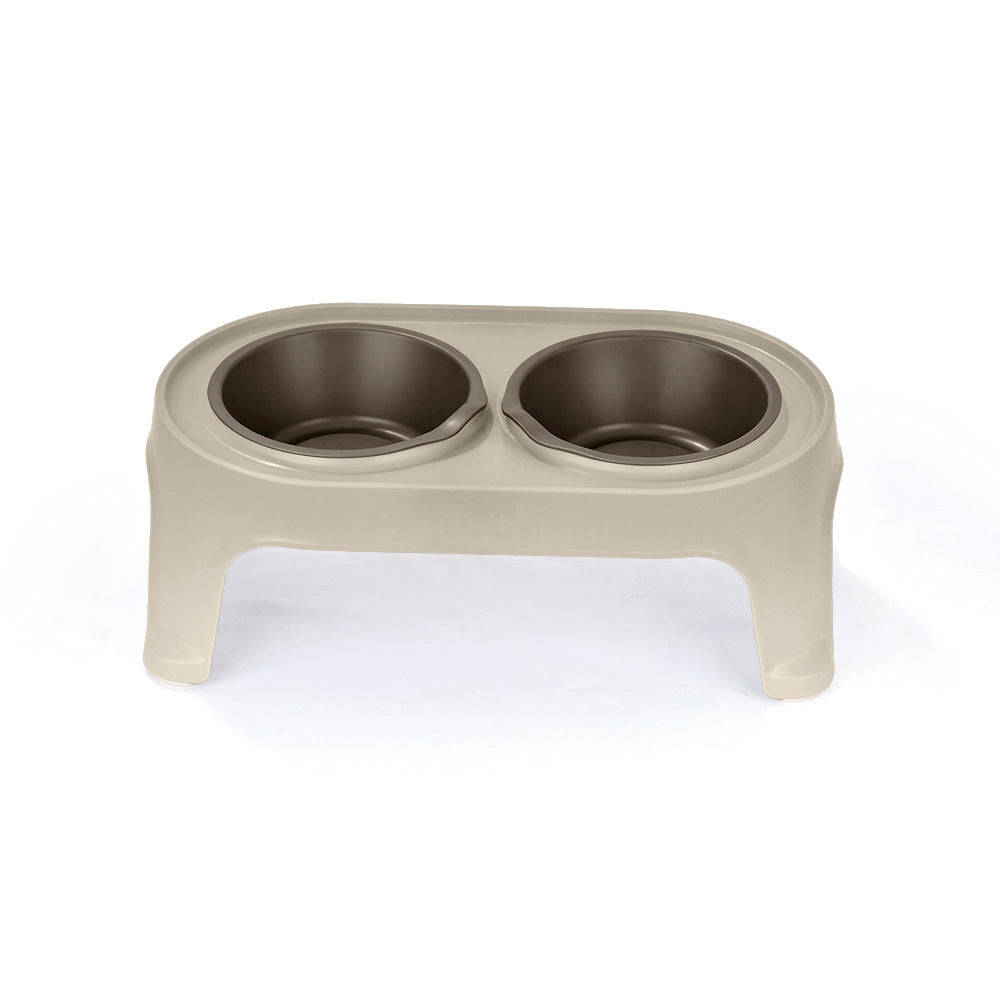 Comedero Alto para Perros Small Taupe
