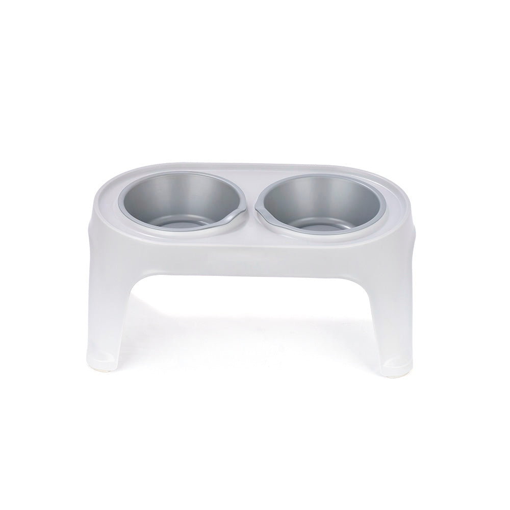 Comedero Alto para Perros Medium Gris Hielo
