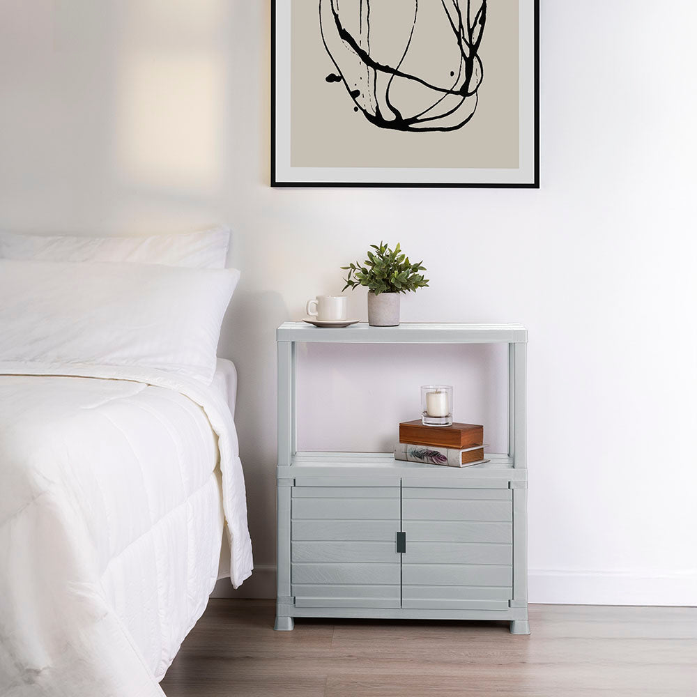 Mueble Organizador Gris Hielo