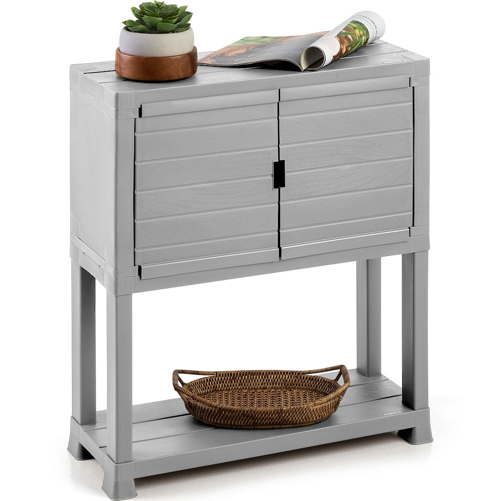 Mueble Organizador Gris Hielo