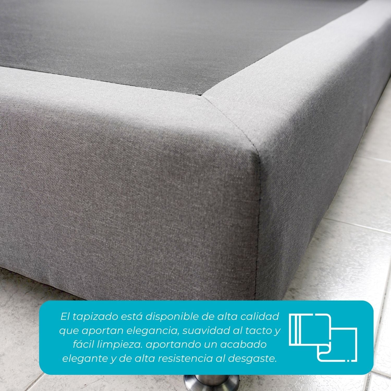 Base Cama Inox Modular 140x095x20, Plata