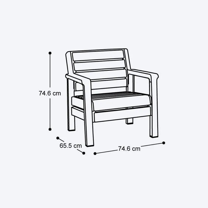 Sillón Barú Gris Cemento
