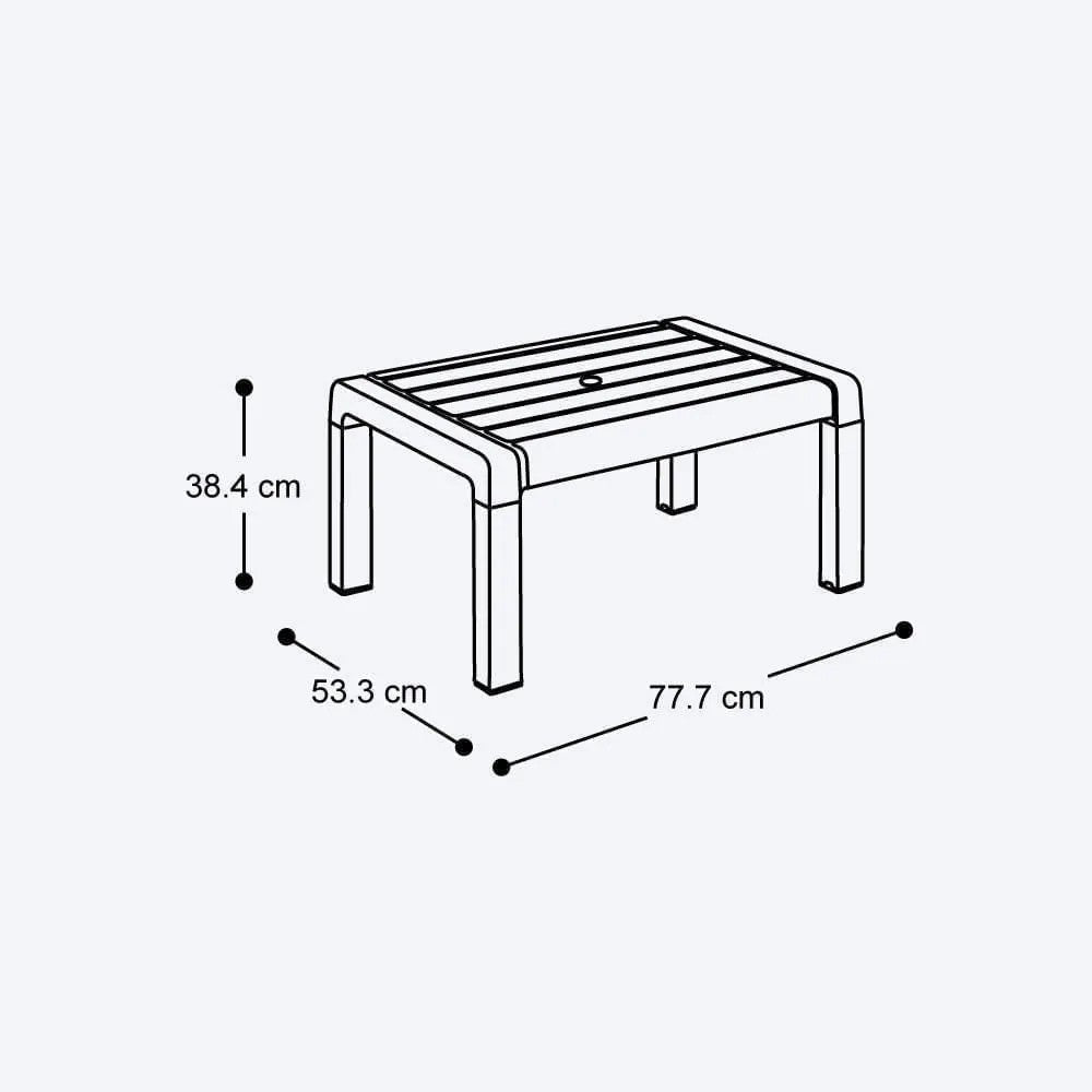 Combo Balcón (2 Sillones + Mesa de Centro) Wengue Vm