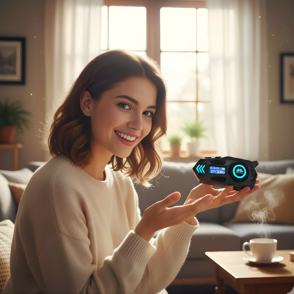 Intercomunicador Movisun Con Pantalla KY-650 Y Bluetooth Para Casco