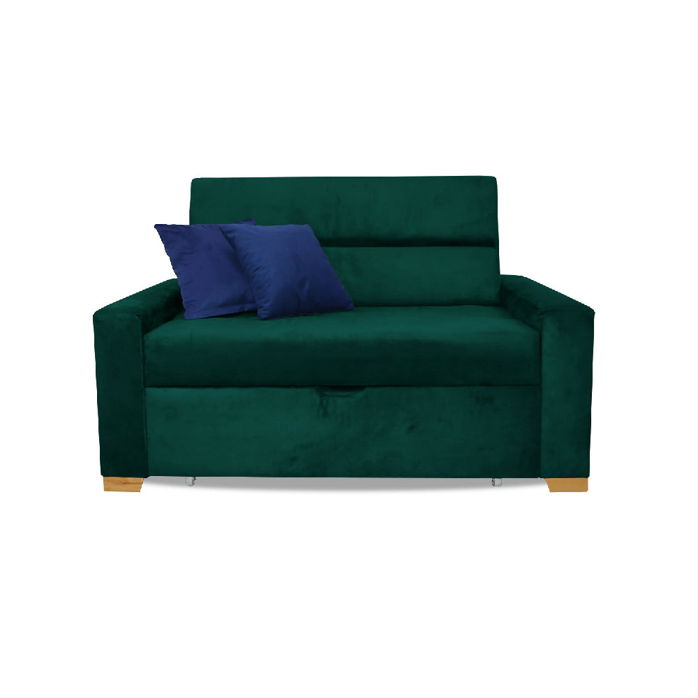 Sofacama Vogel Multifuncional Carrito Verde + Cojines Decorativos