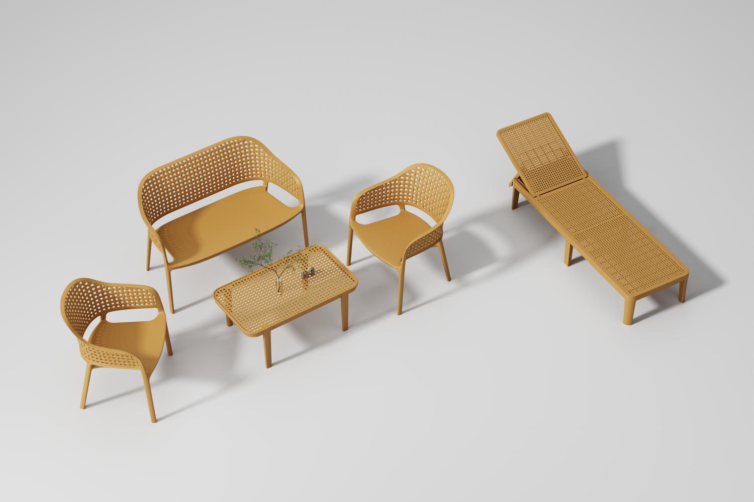 Sala de Exterior Amalfi, Naranja