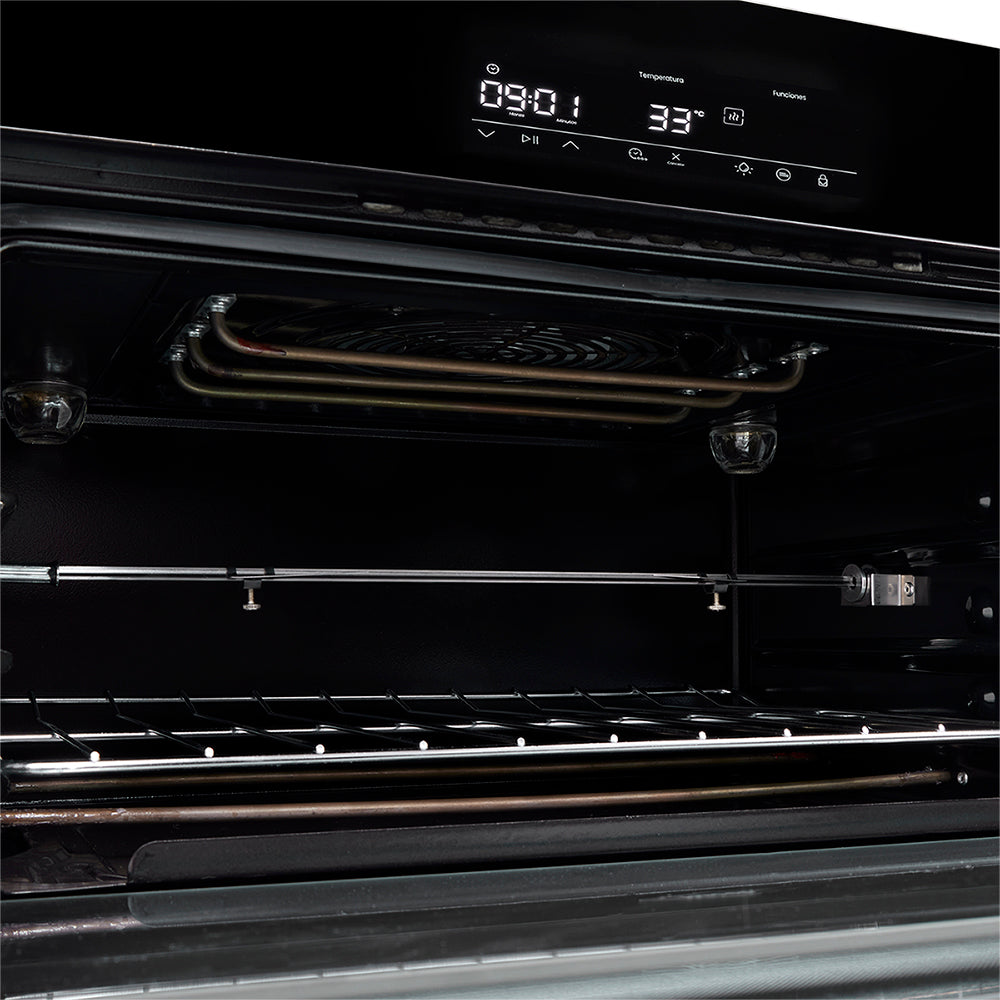 Horno compacto Haceb 60-37 eléctrico digital a 120V, Negro