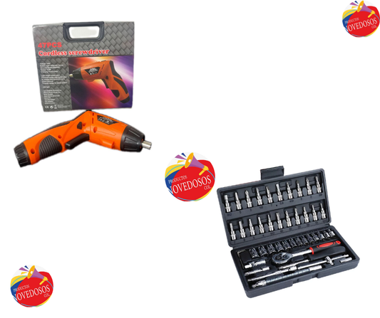 Combo Destornillador&kit Herramienta X46