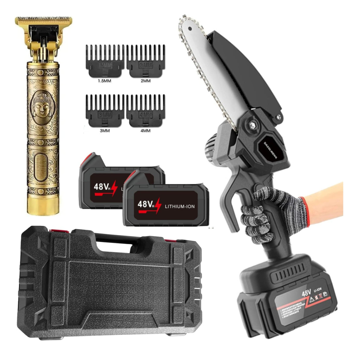 Sierra Pro Doble Bateria + Maquina Buda