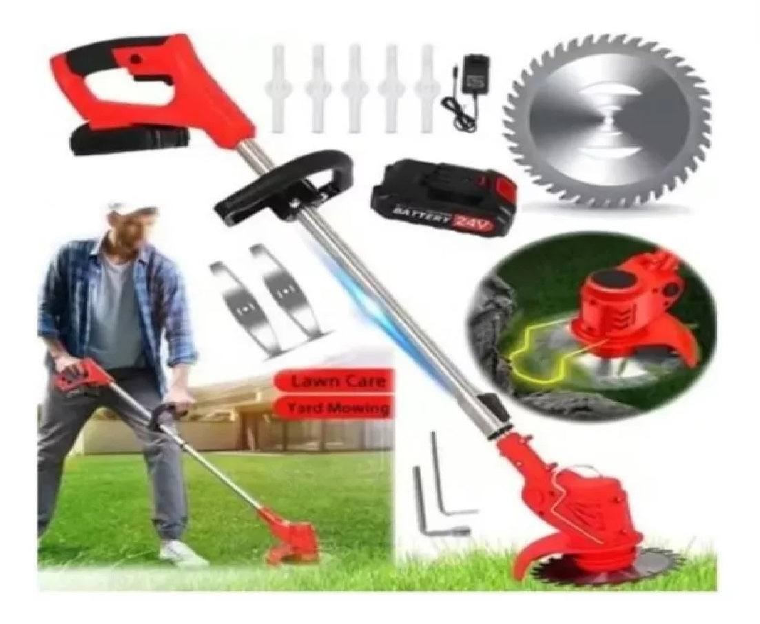 Guadaña Inalambrica Cesped 2bateria 48v