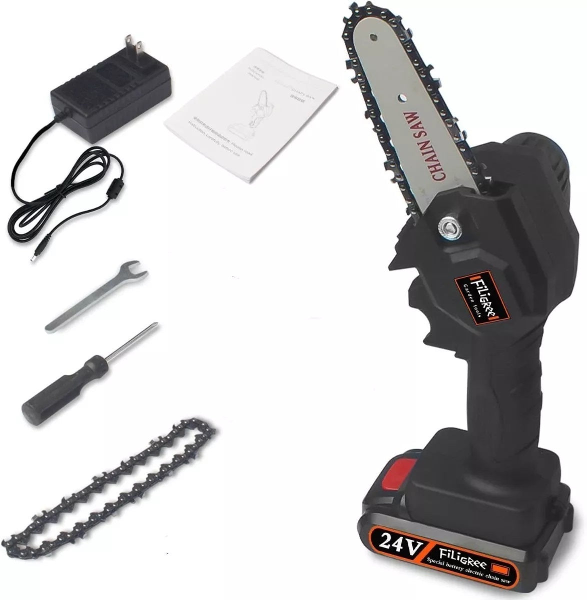 Set Mini Motosierra 2bat+juego De Raches