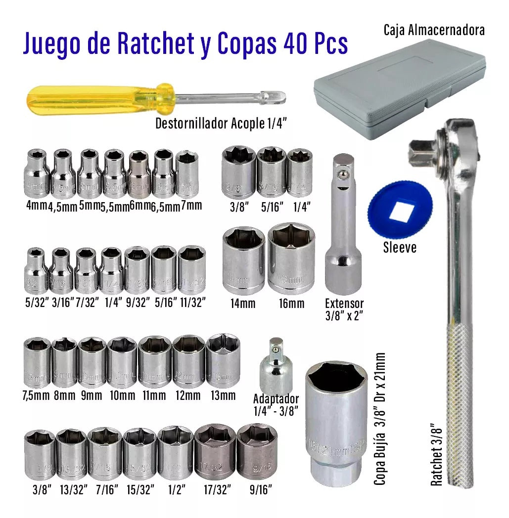 Set Mini Motosierra 2bat+juego De Raches
