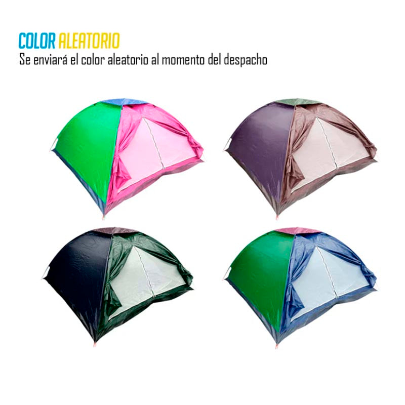 Carpa Camping 4p Semi Impermeable
