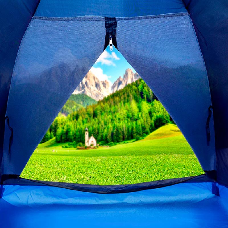 Carpa Camping 4p Semi Impermeable