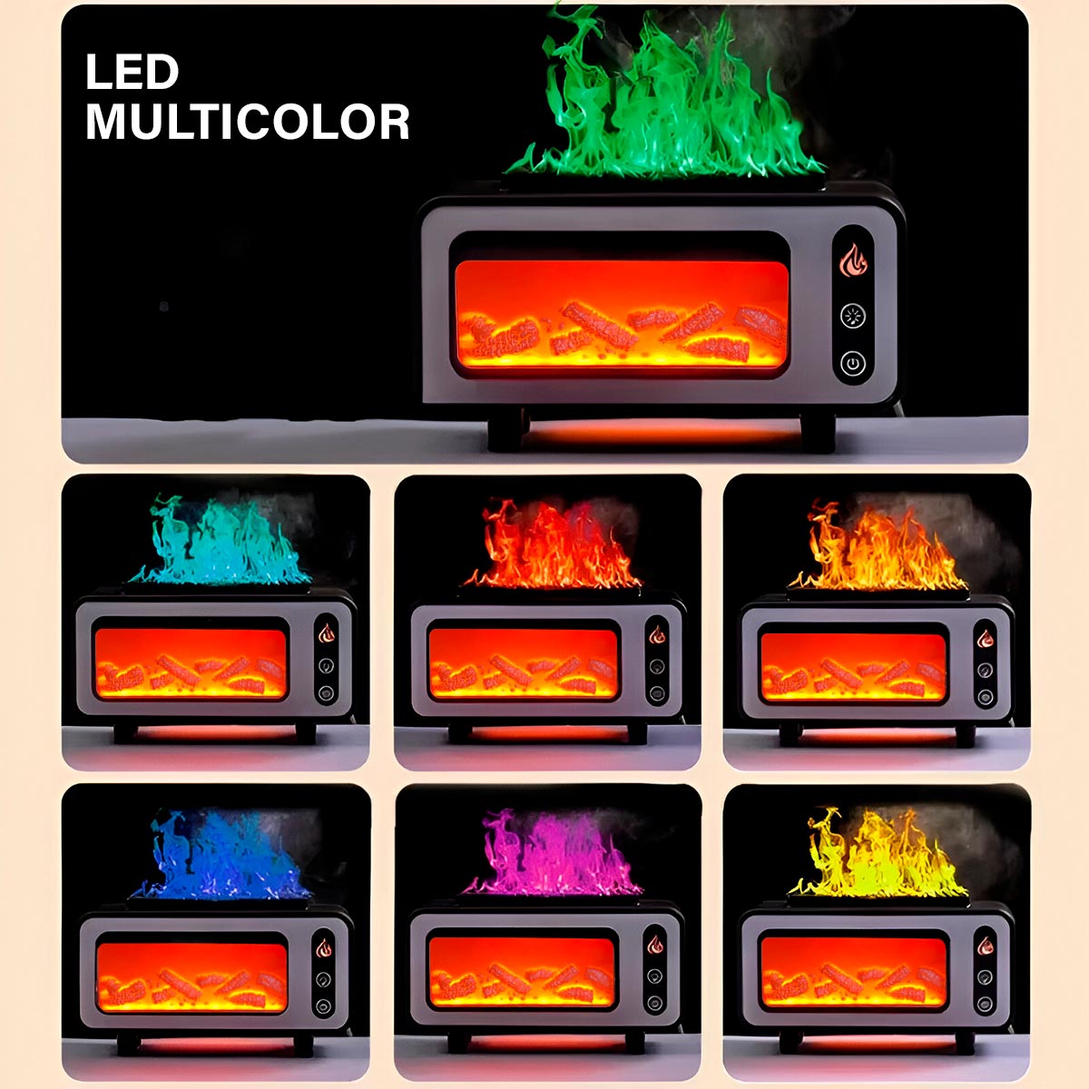 Humidificador Chimenea Led La-0646