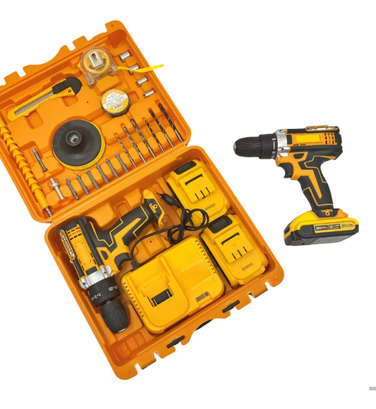 Set De Taladro Electrico Percutor He-017