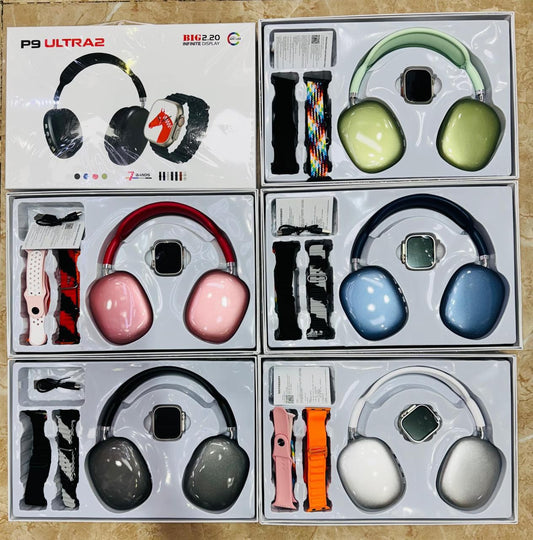 Combo Diadema P9 + Reloj T500 Ultra