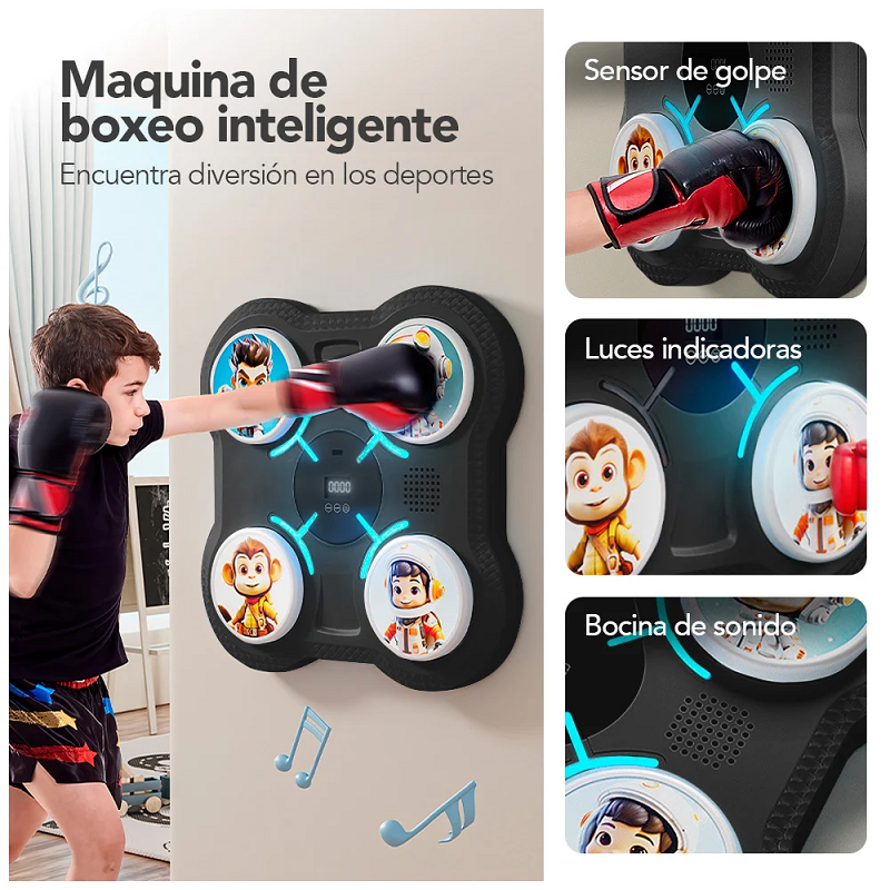 Maquina De Boxeo Musical Para Niños
