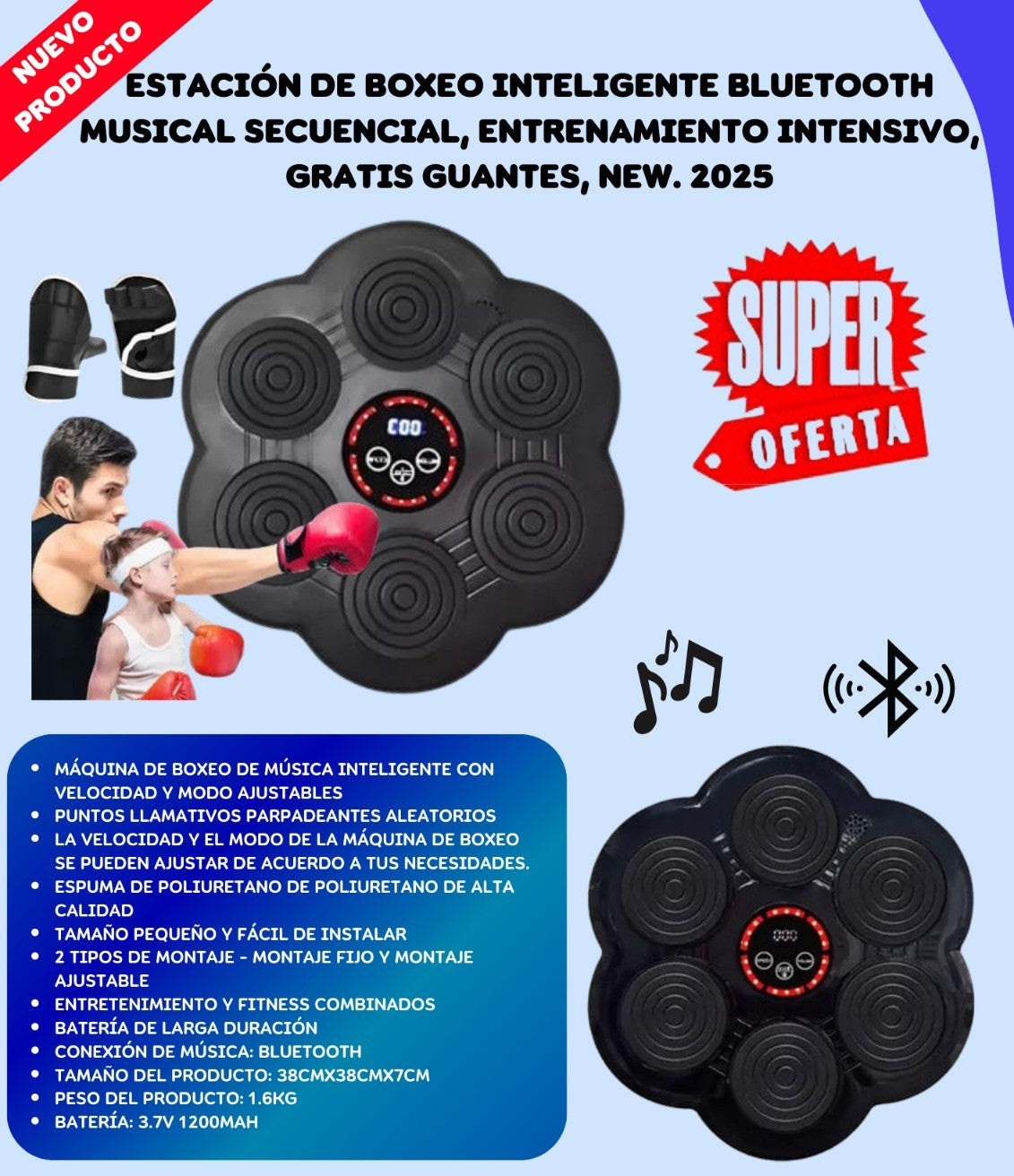 Estación Boxeo Inteligent Bluetooth