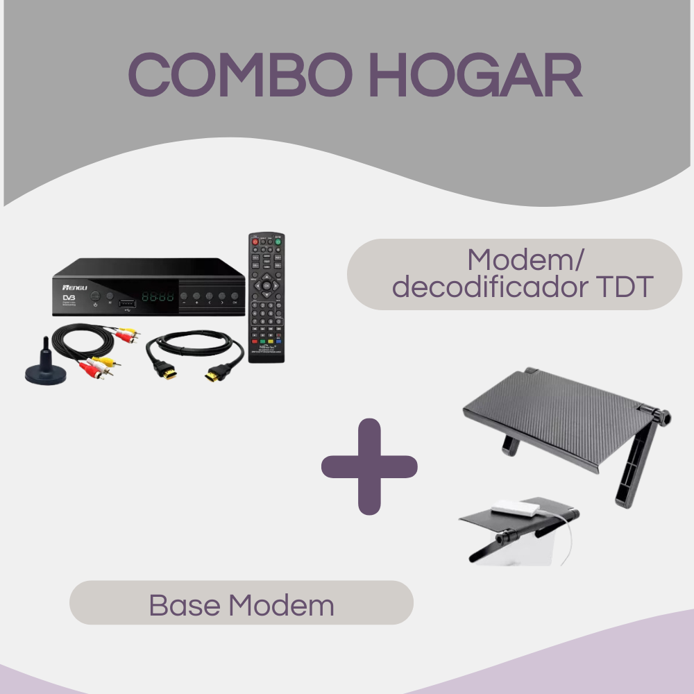 Combo Decodificador Tdt+base Modem