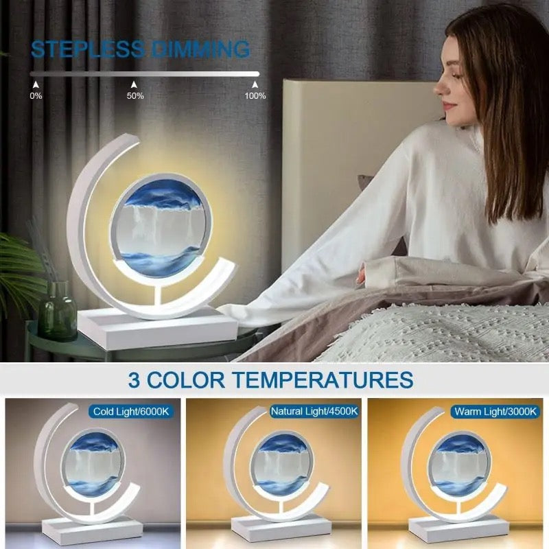 Lámpara De Mesa Led Reloj De Arena