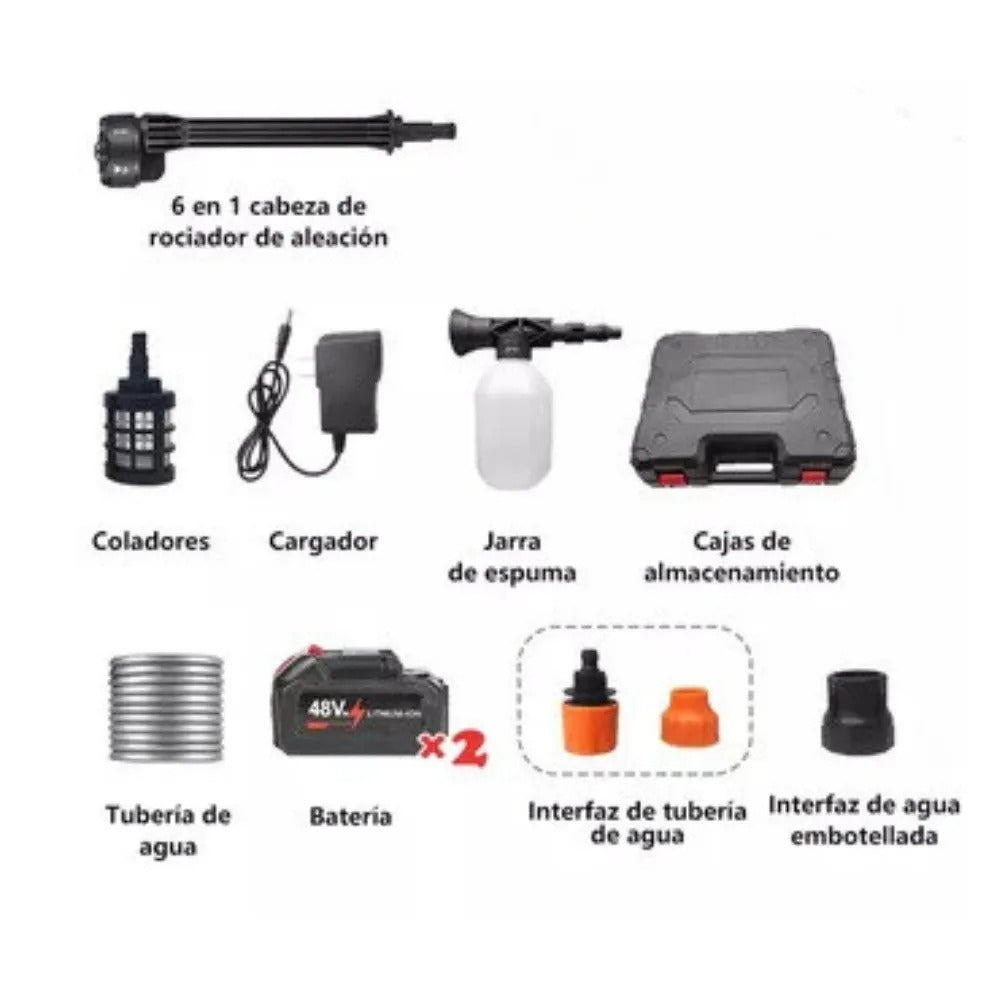 Hidrolavadora Pistola Lavado Coche Moto