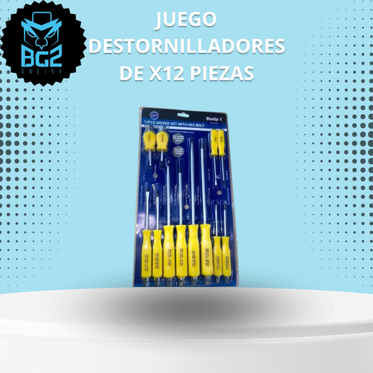 Juego Destornilladores De X12 Piezas
