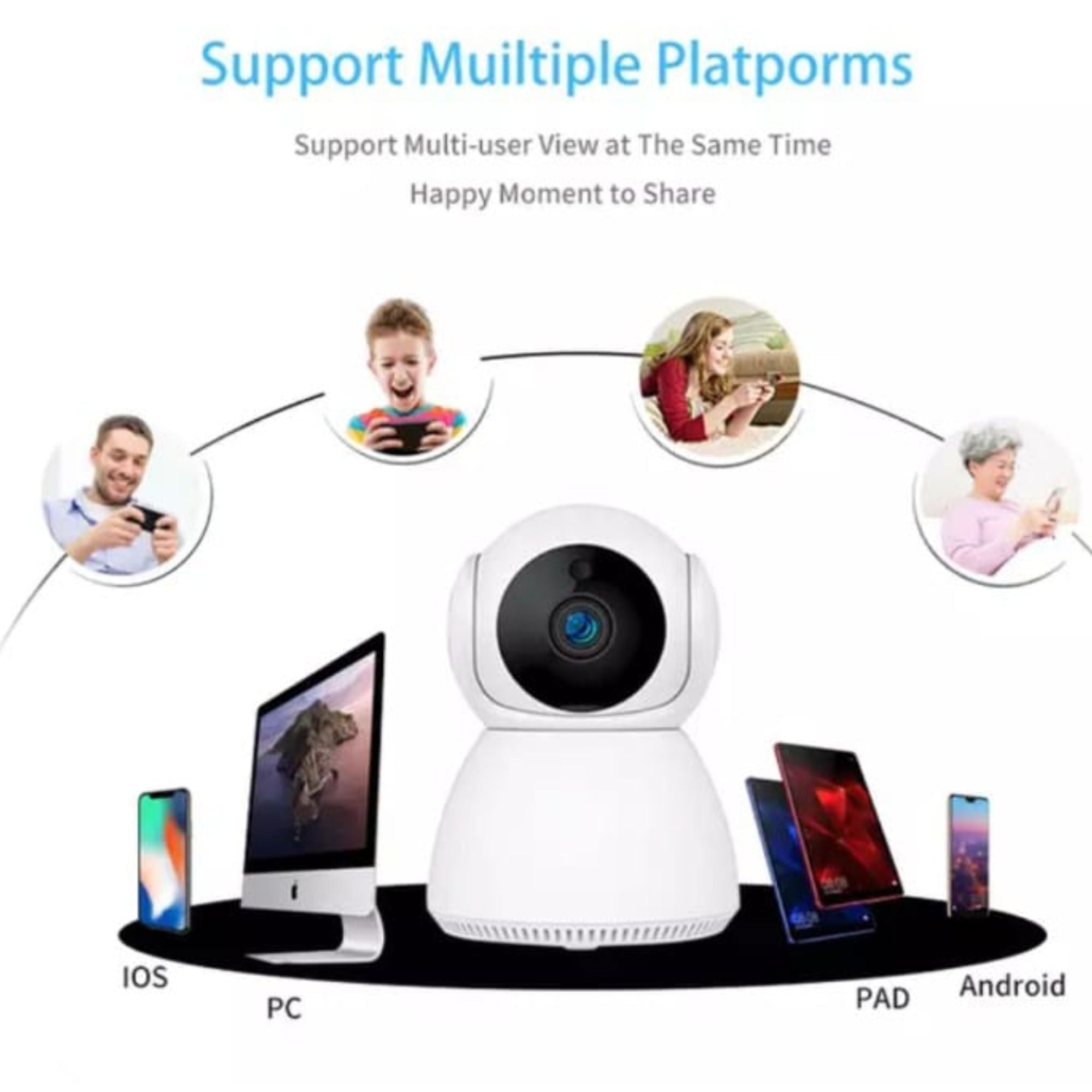 Kit 2 Cámaras Seguridad Wifi Tipo Xiaomi