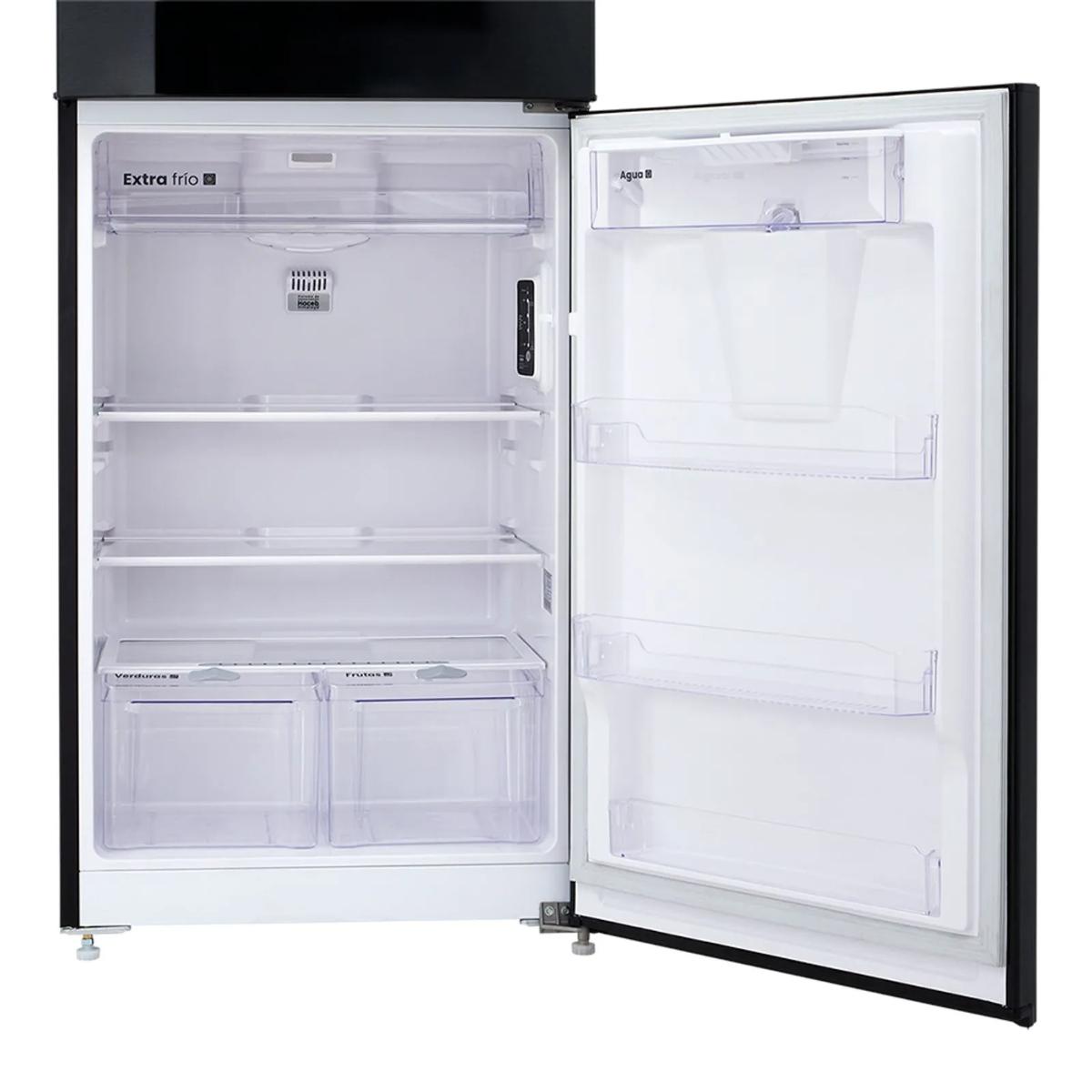 Nevera Haceb No frost 404 Litros dispensador de agua manija integrada Negro Esmeralda inverter