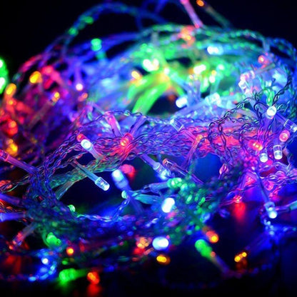 Luz Led Lineal 50 Metros 500 Led Multicolor Luces Navidad RF 1513