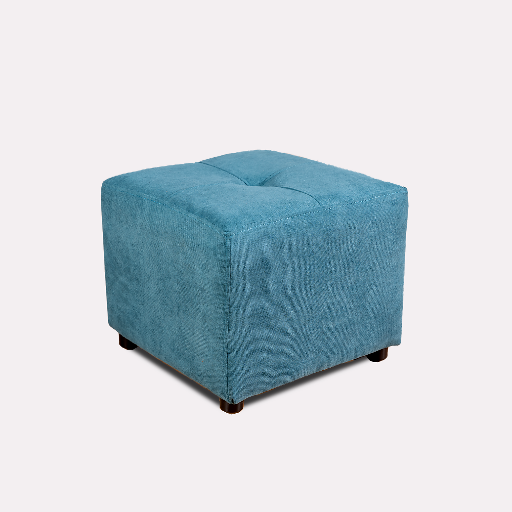 Sofá Cama Valencia Azul Acqua + Puff