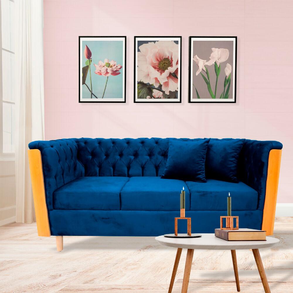 Sofa Steiner Azul Petroleo