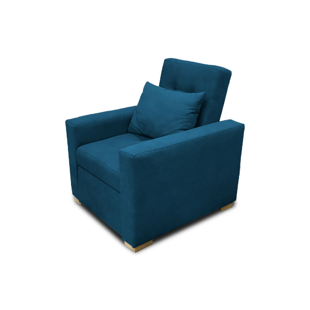 Poltrona Mood Multifuncional Reclinable Azul Petróleo