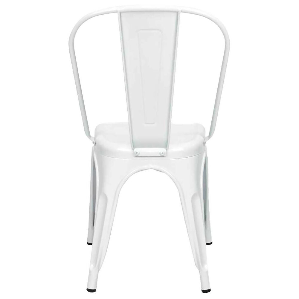 Silla Tolix Metálica Blanca Hogar Restaurante X3 unidades