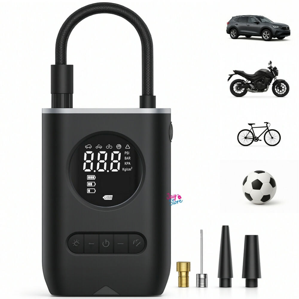 Compresor De Aire Portable Inflador De Llantas Carros Motos