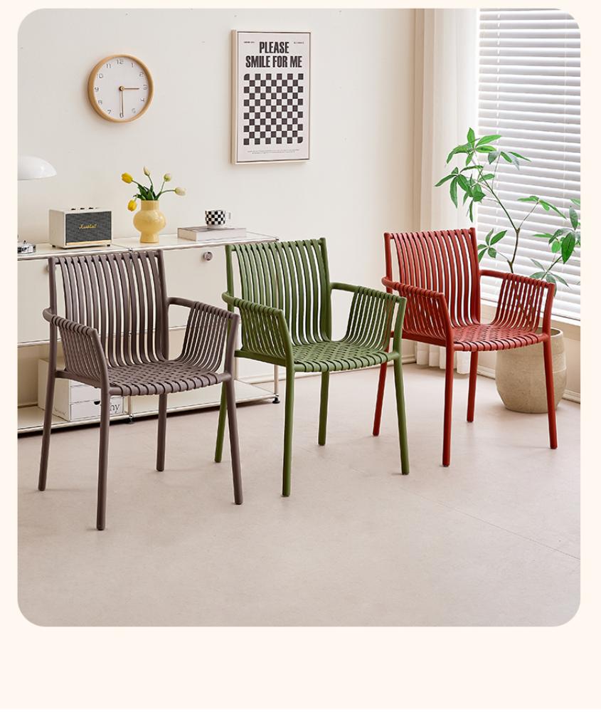 Set de 2 Sillas Madrid con Brazos, Color Taupe, con Espaldar y Diseño Moderno