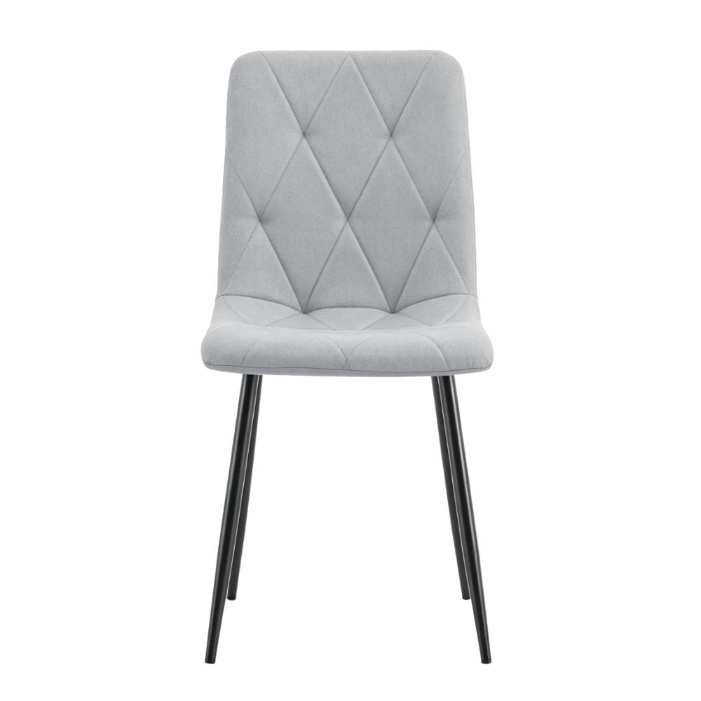 Silla de Comedor Napoles, Gris, con Espaldar y Diseño Moderno