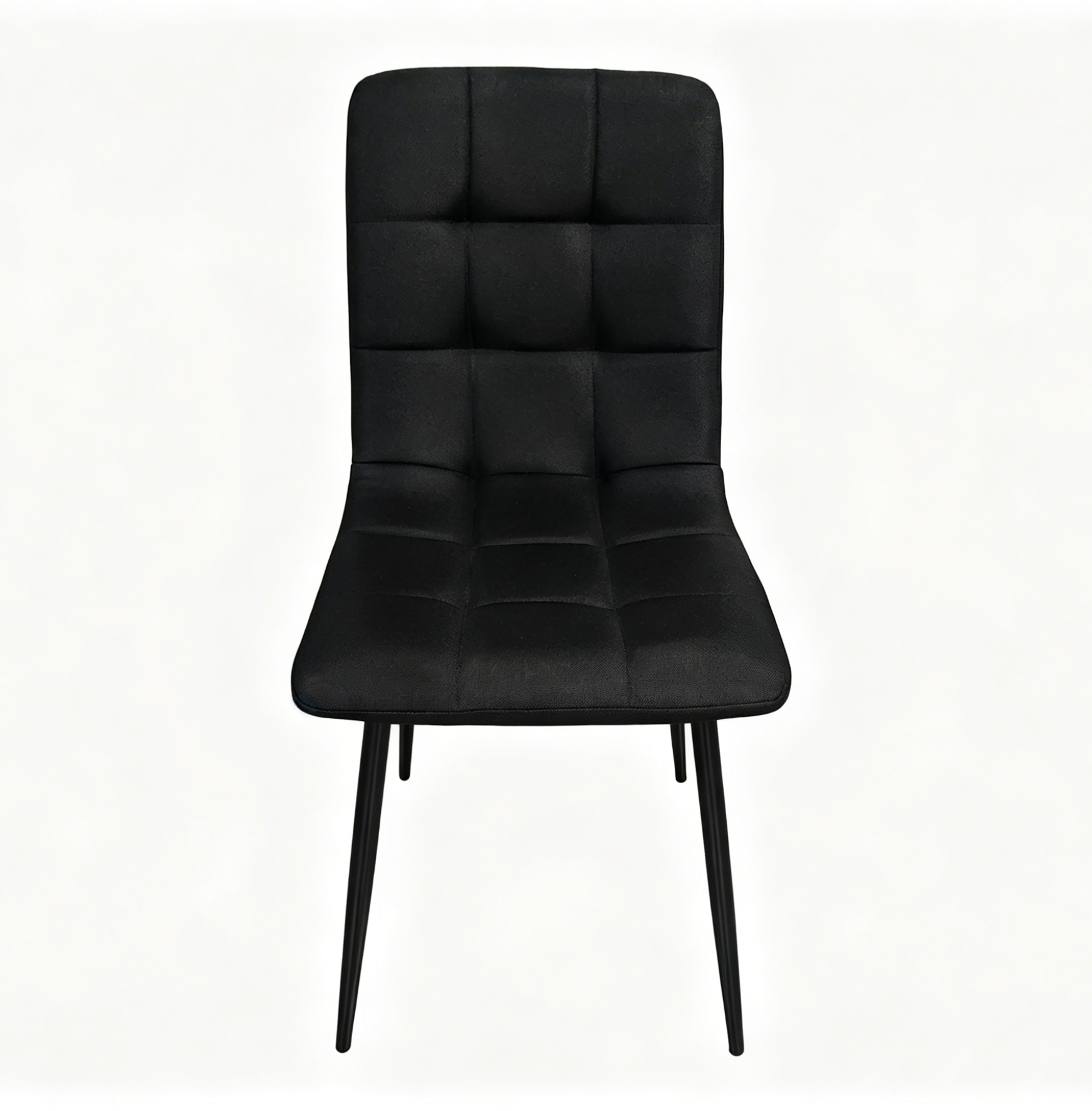 Set de 4 Sillas Flex, Color Negro, con Espaldar y Diseño Moderno