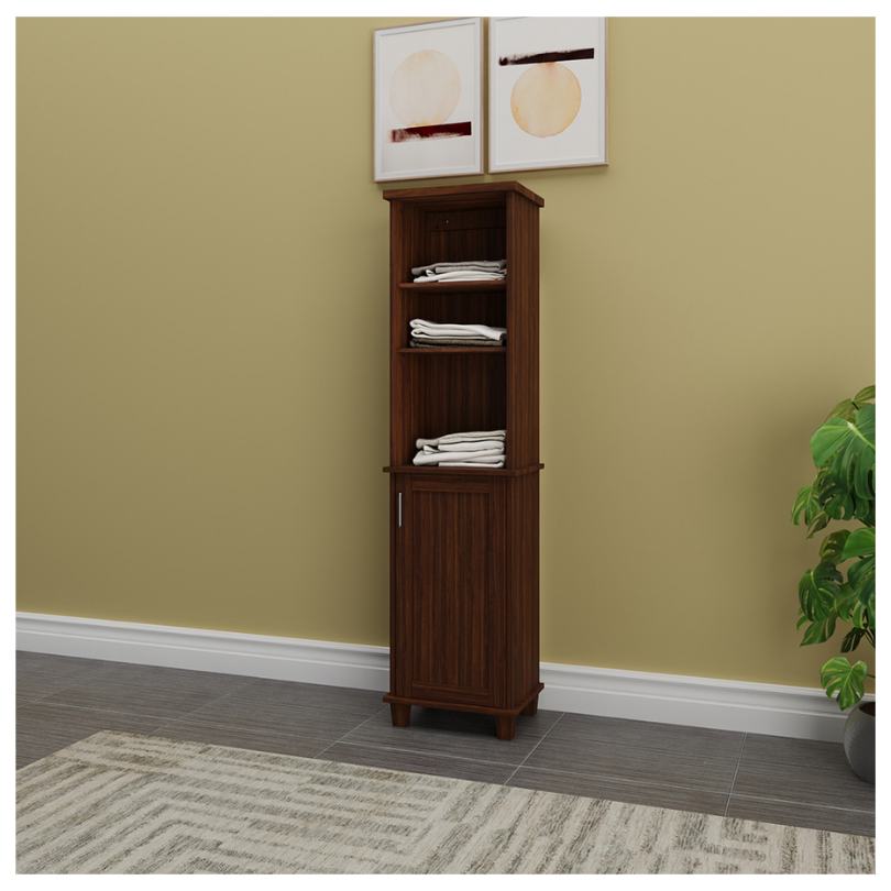 Mueble Lateral  Multiusos 1 Puerta, Chocolate